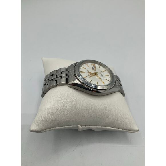 Seiko Men\'s Automatic Watch, about 38 mm- Silver/Gold main image 5